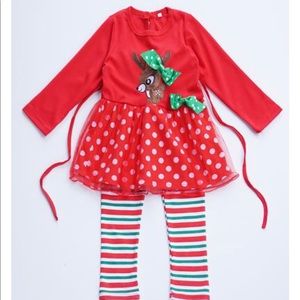 Reindeer Christmas Outfit for little girls